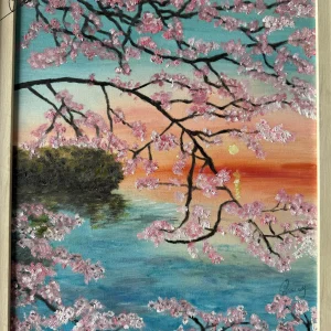 《粉樱沐光》 Cherry Blossoms Bathing in Light